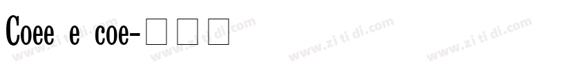 College Semi conden字体转换